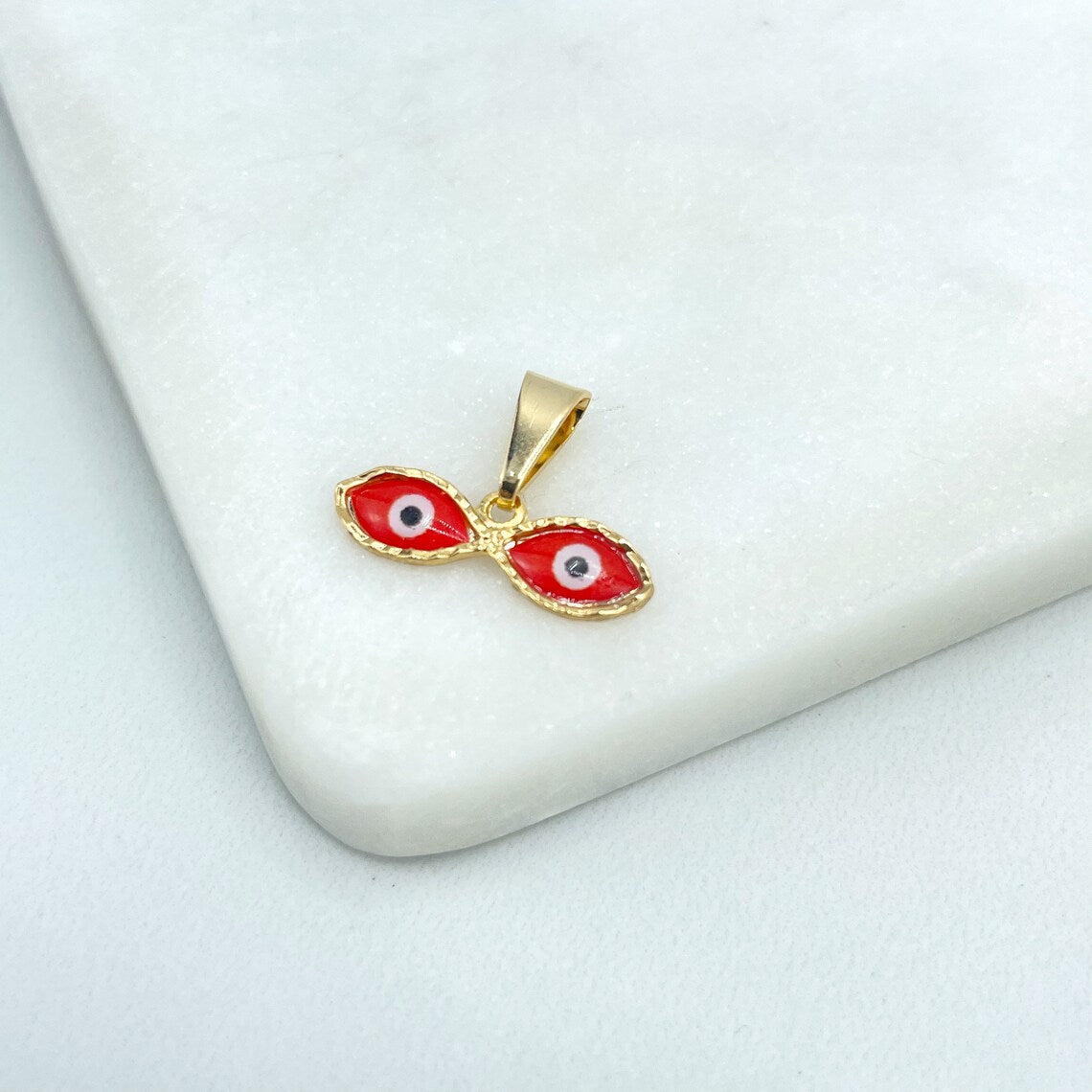 St Lucia Saint Lucy Necklace 18 Kt Gold Saint Lucy Medal