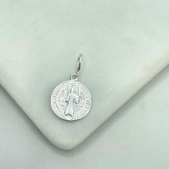 925 Sterling Silver Micro CZ San Benito Pendant Wholesale