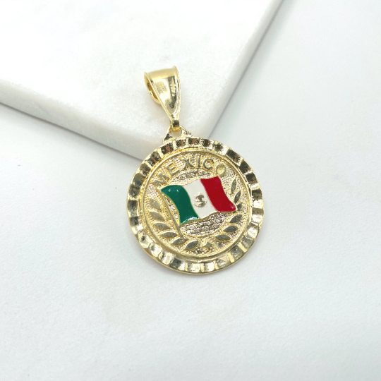 Mexican 2025 flag necklace