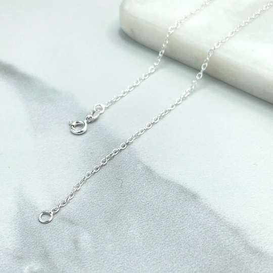 Hot 925 stamped Sterling Silver chain necklace