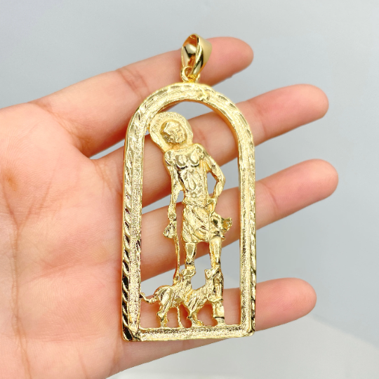 St lazarus sales gold pendant