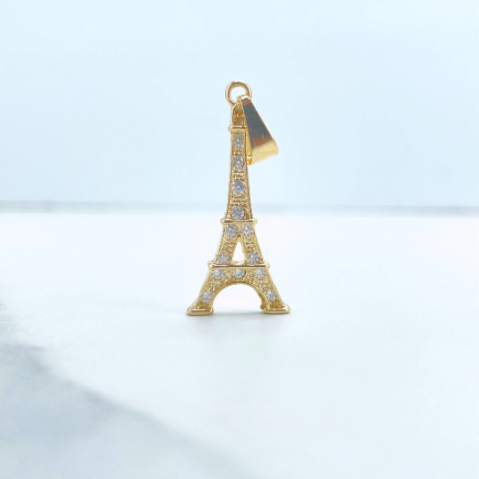 18K Eiffel shops Tower Charm French