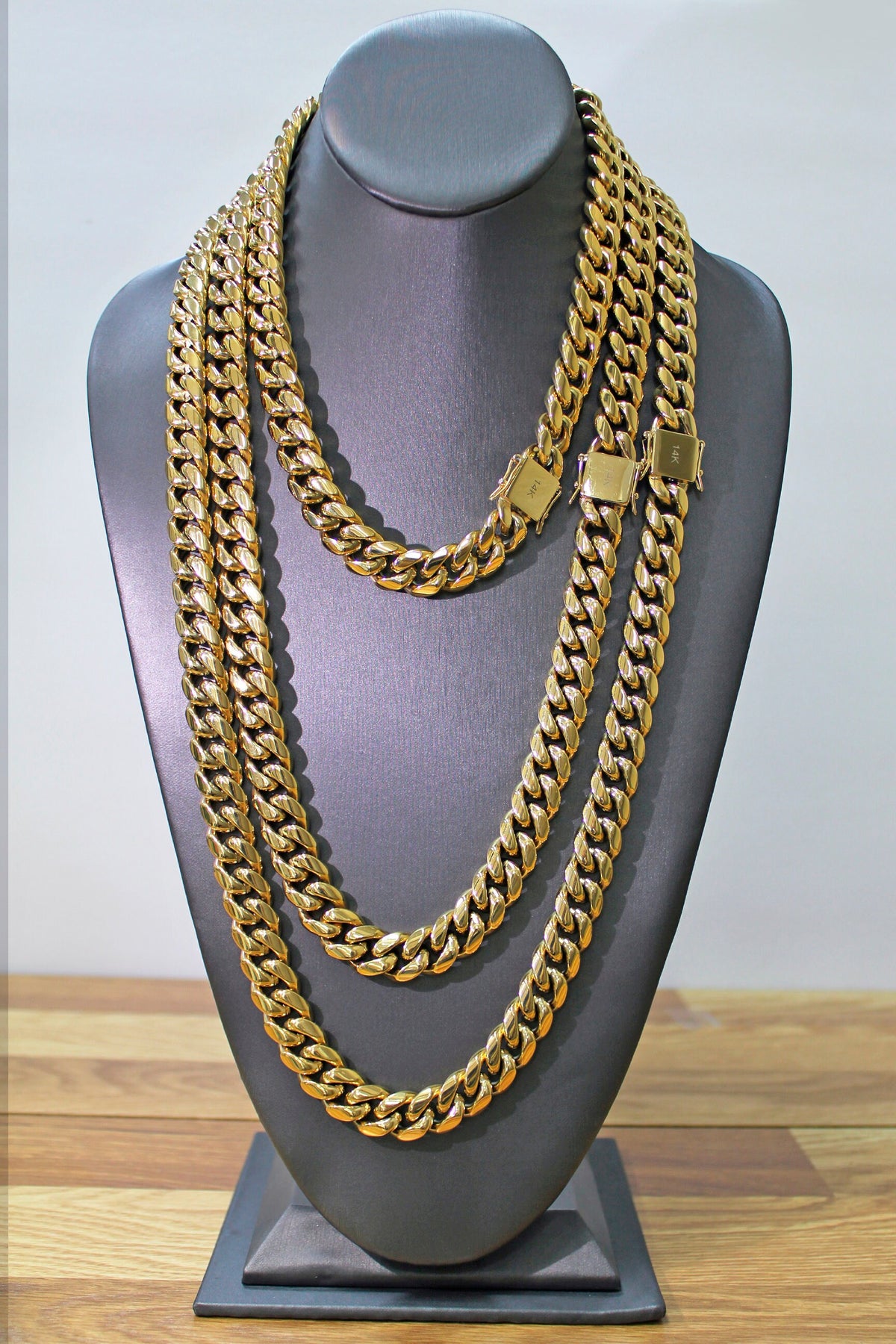 14k Gold Filled Cuban Link Chain with Micro CZ Wholesale