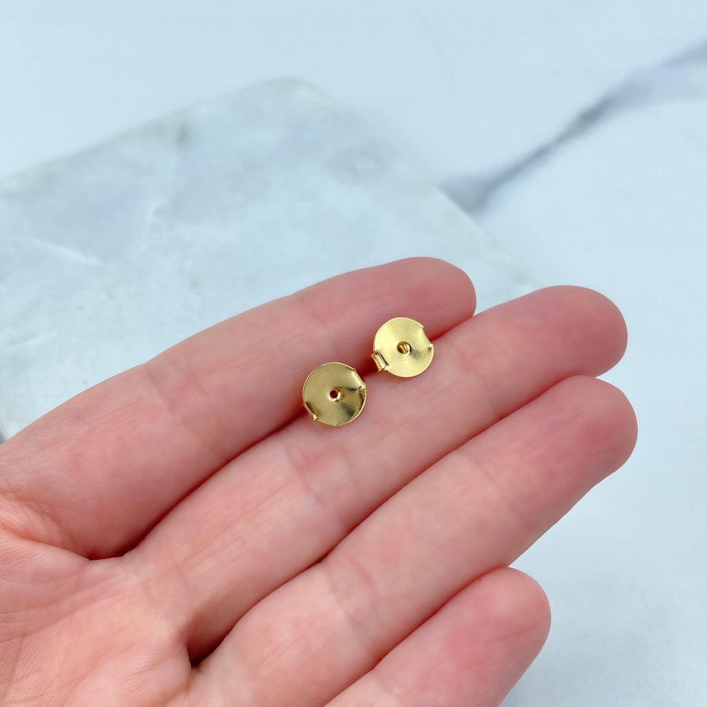 18k Gold Filled Jumbo Earring Backs, Push Back Findings, Replacement Earrings Backing, Butterfly Earring Backs