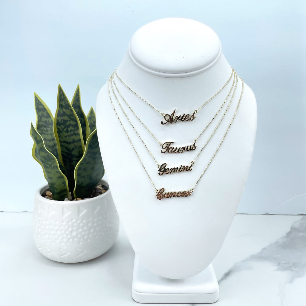 14k Gold Filled The Zodiac Necklace, All Zodiac Sign Necklace, Astrology Necklace