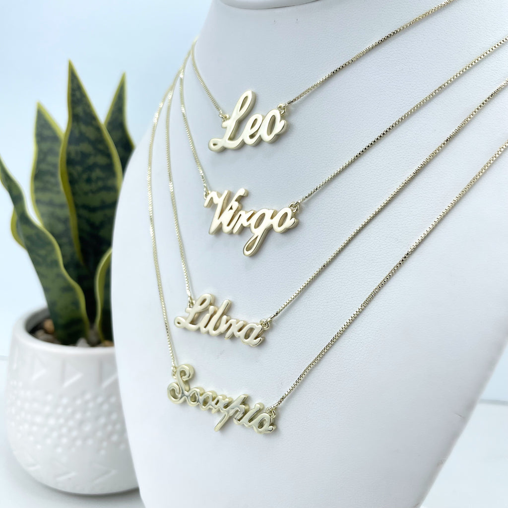 14k Gold Filled The Zodiac Necklace, All Zodiac Sign Necklace, Astrology Necklace