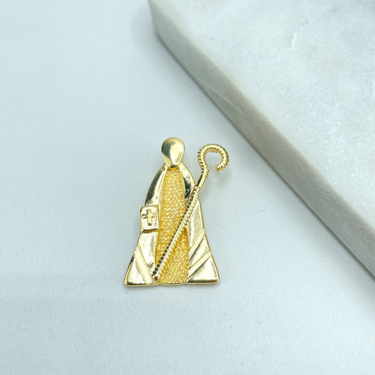 18k Gold Filled Christmas Day Shepherd Pendant, King Magus Christmas Day Pendant