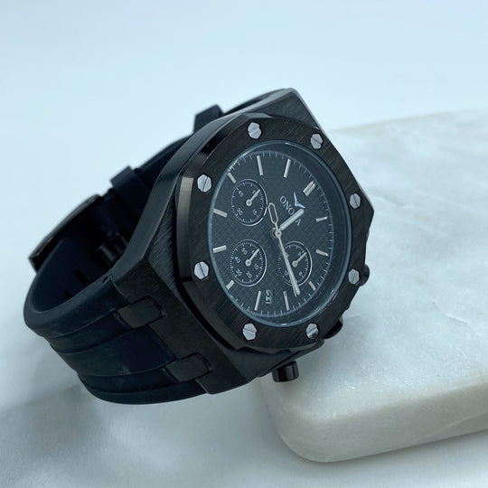 Watch ONOLA for Men, Silver Stainless Steel, Octagon Men’s Sport Wristwatch Watch, Multi Functional Chronograph, Blue Rubber, Analog Stylish (Copy) (Copy) (Copy) (Copy)