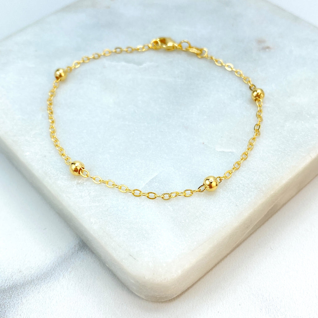 18k Gold Filled Satellite Chain and Rolo Chain, Necklace or Bracelet, Buy as a set or individually, Satellite Chain