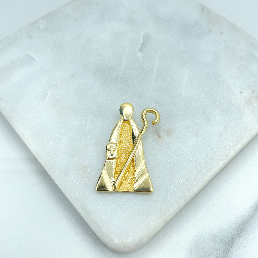 18k Gold Filled Christmas Day Shepherd Pendant, King Magus Christmas Day Pendant