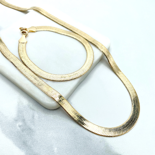 18K Gold Pvd Stainless Steel Herringbone Chain Necklace | Wholesale Jewelry  Website