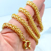 18k Gold Filled Chain Necklace and Bracelet Set, Spring Rings Closure, Elegant Statement Jewelry, Wholesale Jewelry