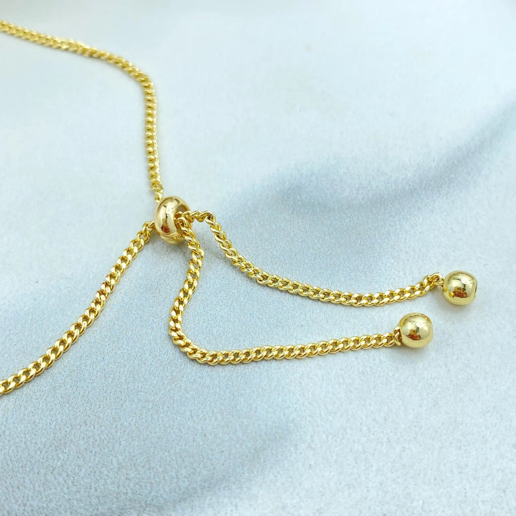 18k Gold Filled Adjustable Arrow Bracelet, Micro CZ Pavé Design, Dainty Minimalist Jewelry, Wholesale Jewelry