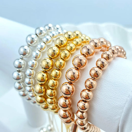 Adjustable Beaded Bracelet — Gold Filled & Silver Options