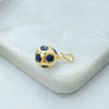 18K Gold Filled Soccer Ball Enamel Charm