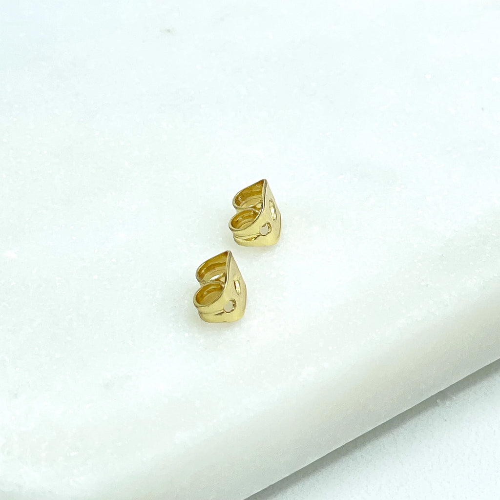 18k Gold Filled Replacement Backing, Butterfly Earring Backs, One Pair Of Earring Backs, Gold Push Back Findings