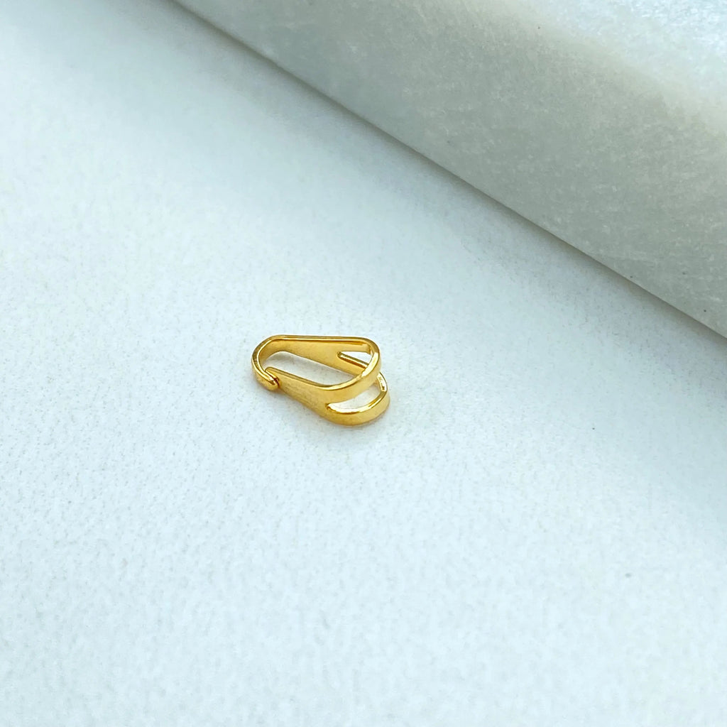 18k Gold Filled Bails for Pendants or Charms, Replacement Bails, Bail Jewelry Supplies, DIY Bail Jewelry Finding 7mmx3mm