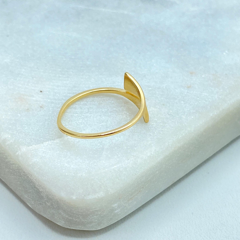 18k Gold Filled Simulated Wrap Ring, Abstract Geometric Ring, Gold Wrap Style Minimalist Ring