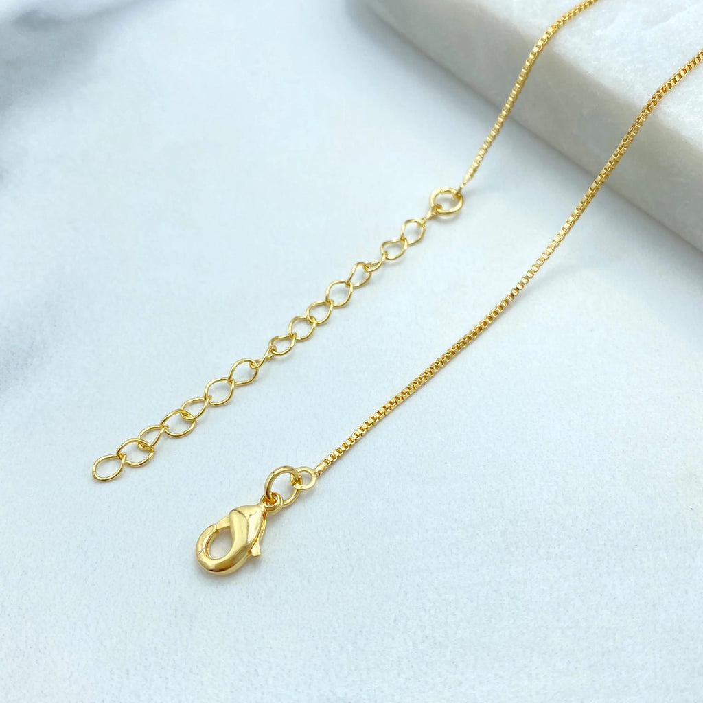 18k Gold Filled Girl & Puppy Pendant Necklace, with Extender, Girl hugging Puppy Necklace, Dog Lovers Necklace