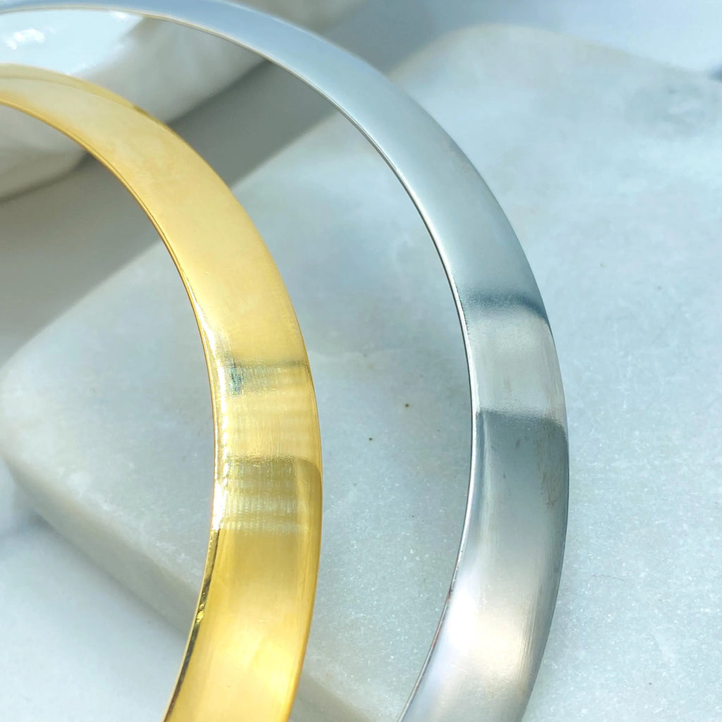 18k Gold Filled or Silver Filled Choker Necklace, Minimalist Collar with Extender, Sleek Statement Jewelry, Gift for Her