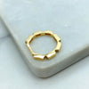18k Gold Filled Geometric CZ Ring, Flat on Back, Modern Statement Jewelry, Elegant Accessory