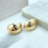 18k Gold Filled Stud Earrings, Chunky Dome Bold Lightweight Studs, Statement Jewelry, Gift for Her