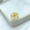 18k Gold Filled Cuff Earring, Triple Row with CZ Stones Cuff Earring, Non Pierced Ear Cuff, Dainty Jewelry, Gift for Her