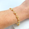 18k Gold Filled 3mm Puff Mariner Chain, or Bracelet, Puffed Puff Mariner Link Chain, Mariner Anchor, Chunky Link Mariner