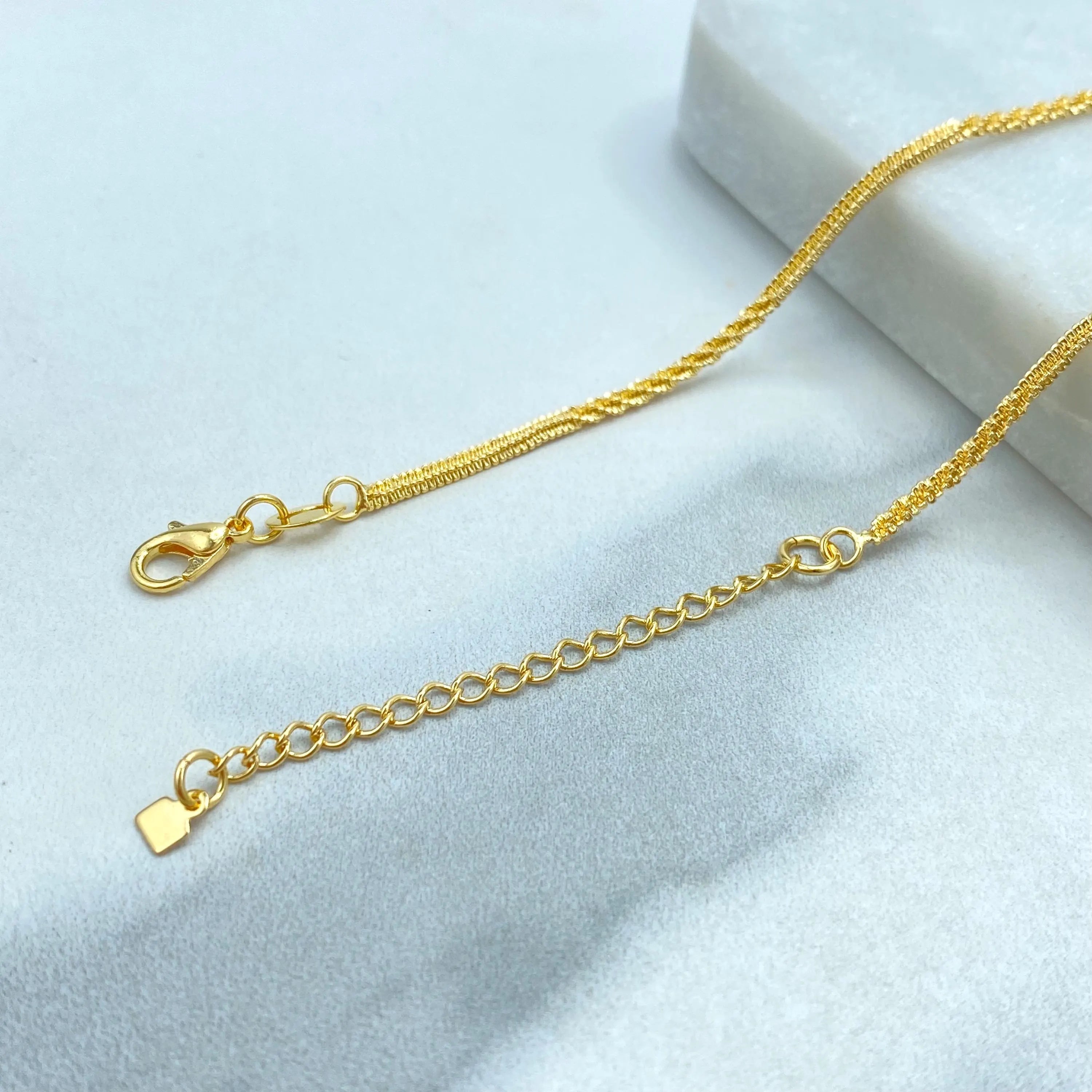 Purelei® Sleeky Elegant Stainless Steel Necklace - Adjustable Length 40/45cm - Hawaii Inspired Jewelry, Stainless Steel