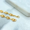 18k Gold Filled 3mm Puff Mariner Chain, or Bracelet, Puffed Puff Mariner Link Chain, Mariner Anchor, Chunky Link Mariner