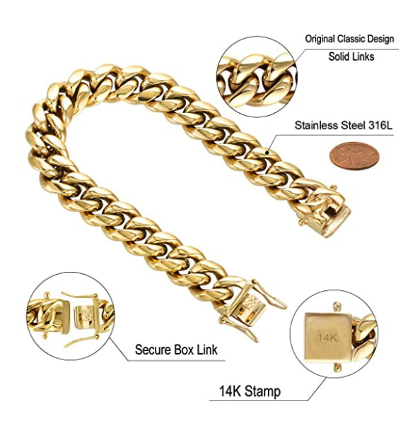 Gold filled 14k shops stamped Cuban link chain