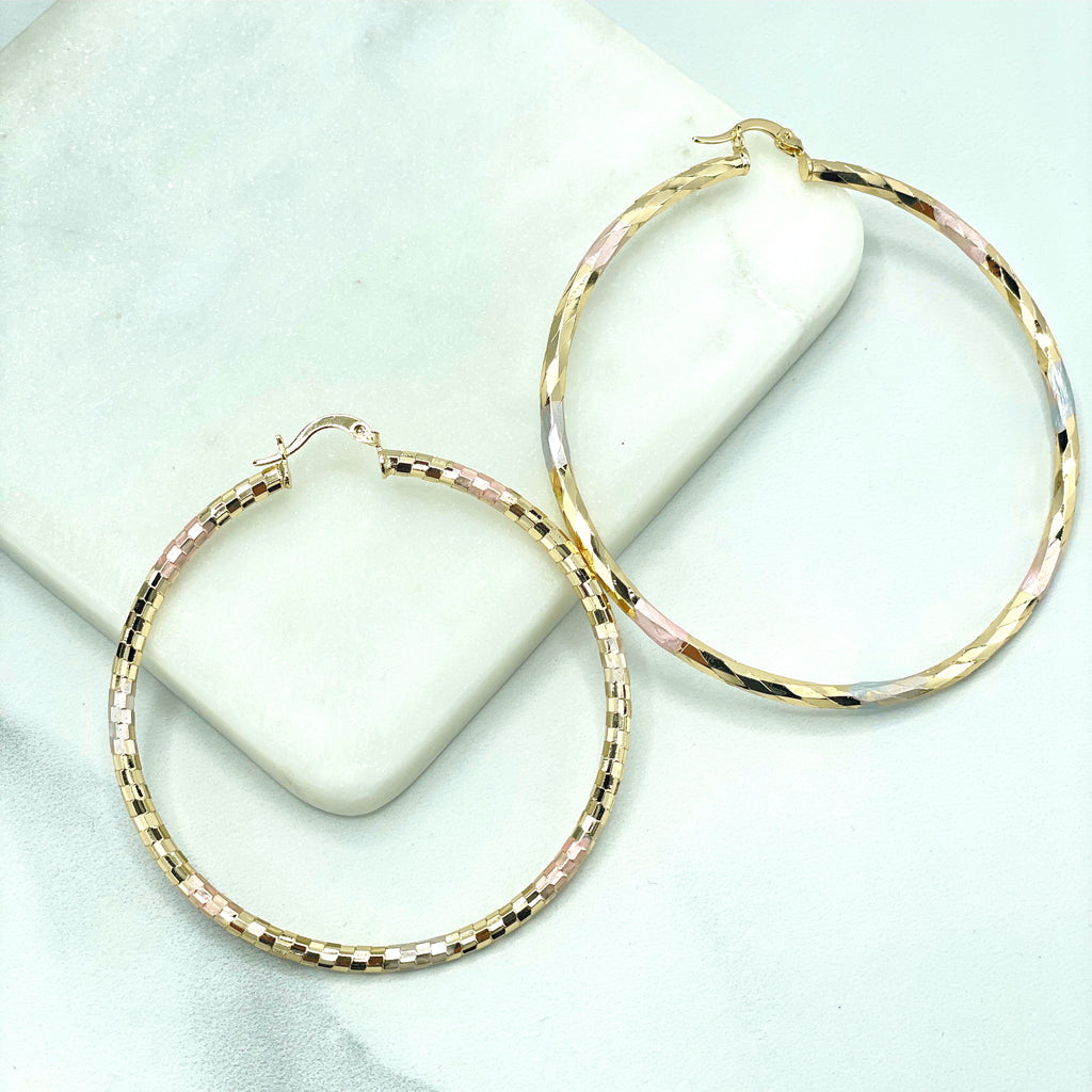 Wholesale 60mm Thick Metal Hoop Earring 7303 for your store - Faire Canada