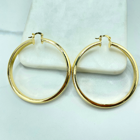 Large gold 2025 hoop earrings wholesale