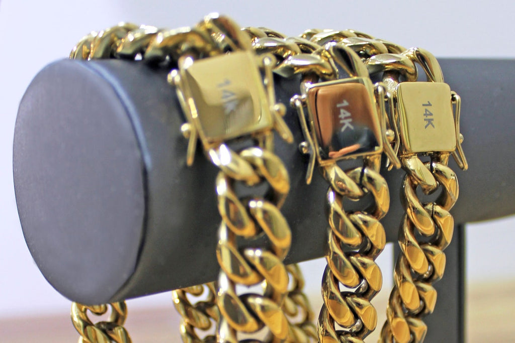 14k Gold Filled Miami Cuban Link 12mm Bracelet