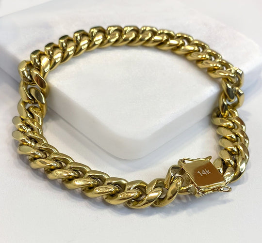 14k Gold Filled Miami Cuban Link 12mm Bracelet