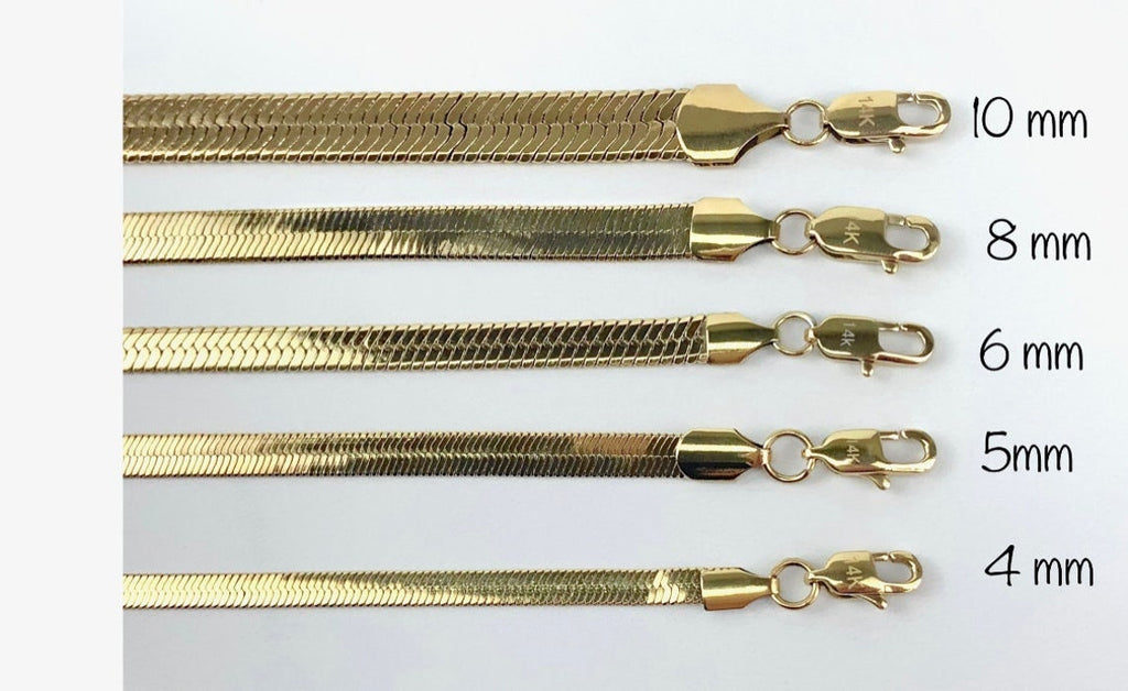 14k Gold Filled 6mm Herringbone Chain