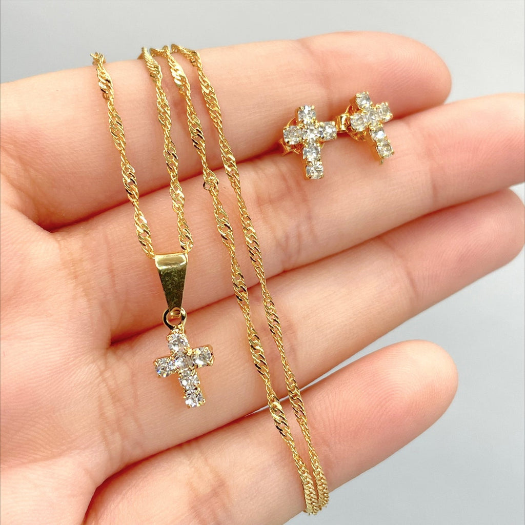 VIROMY Cross Necklace for Women 18K Gold Plated Cute India | Ubuy