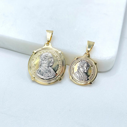 18k Gold Filled Franc Joseph Emperor Medal Pendant