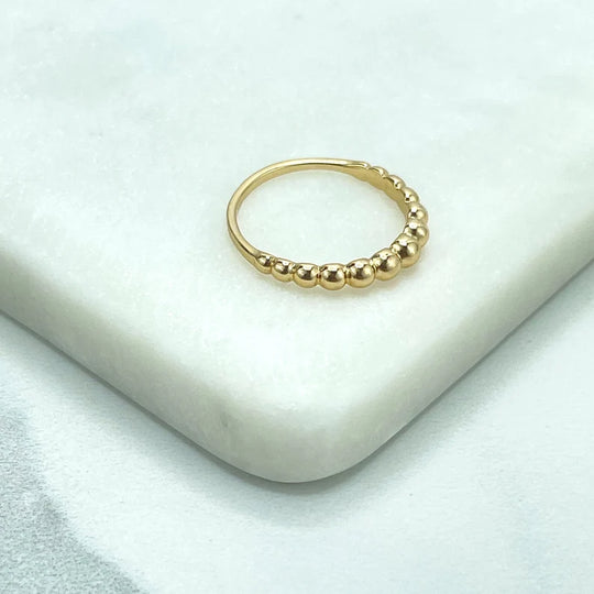 18k Gold Filled Croissant Stackable Ring, Classic & Minimalist Ring