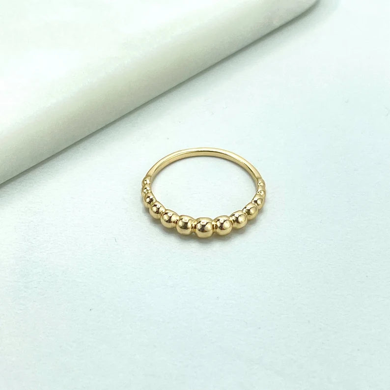 18k Gold Filled Croissant Stackable Ring, Classic & Minimalist Ring