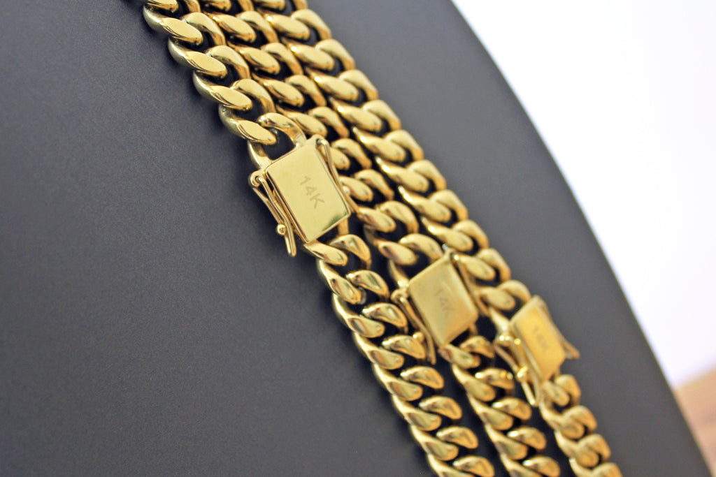 14k Gold Filled 12mm Cuban Link Chain Necklaces