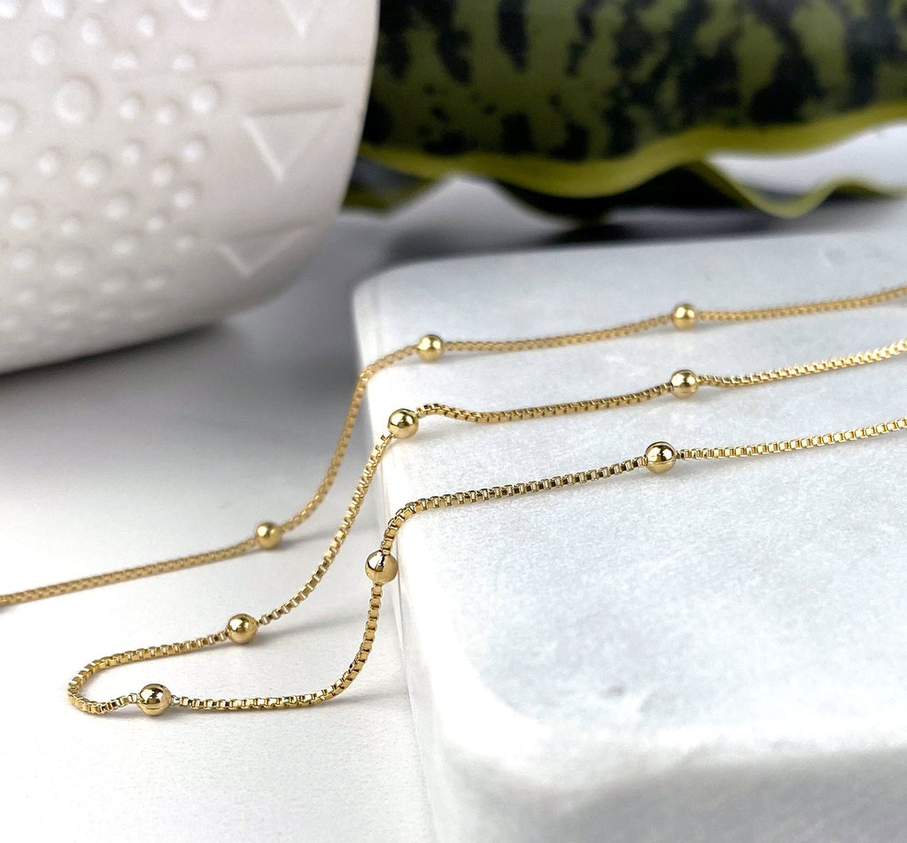 Solid 14K Gold Satellite Cable Dainty Ladies Chain, Ladies Rose Gold Chain,  Ladies White Gold Chain, Pendant Chain, Durable Gold Chain - Etsy