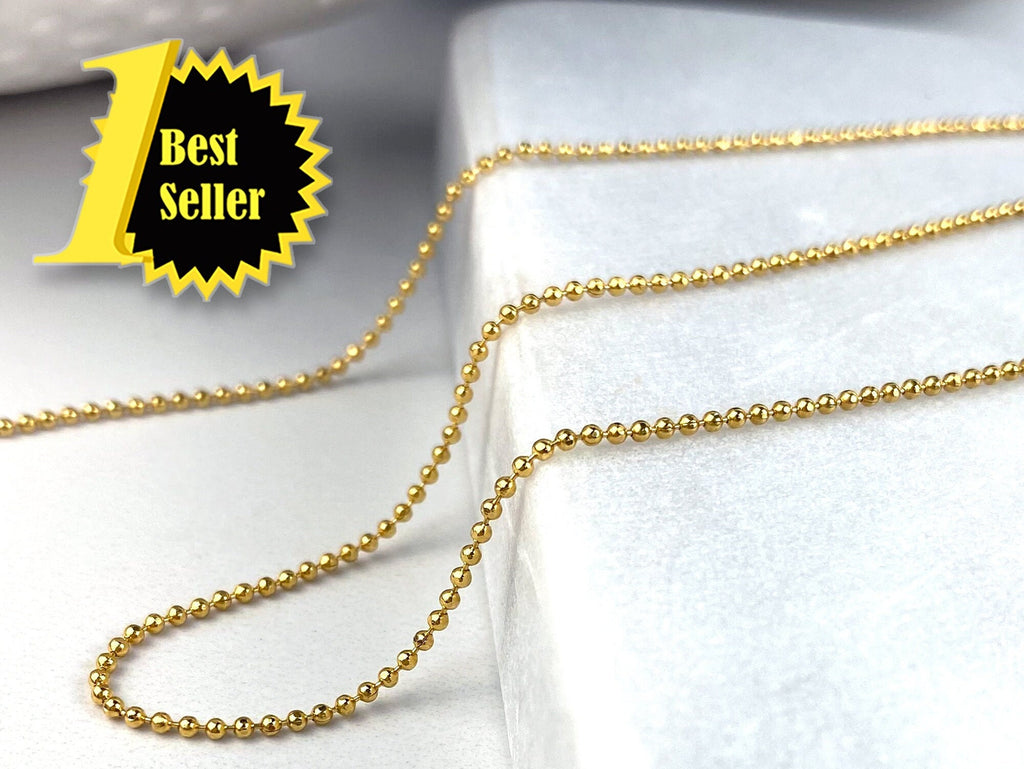 Gold THIN 1mm Cable Chain Necklace for Men — WE ARE ALL SMITH