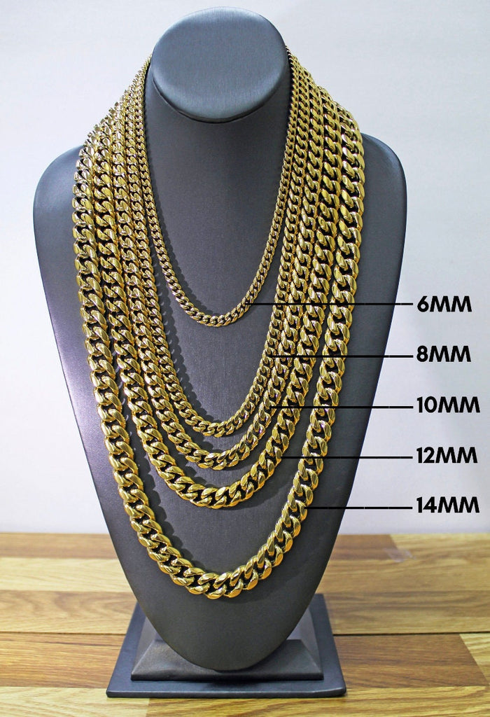 14K Gold Filled 10mm Cuban Link Chain Wholesale 24 Inches