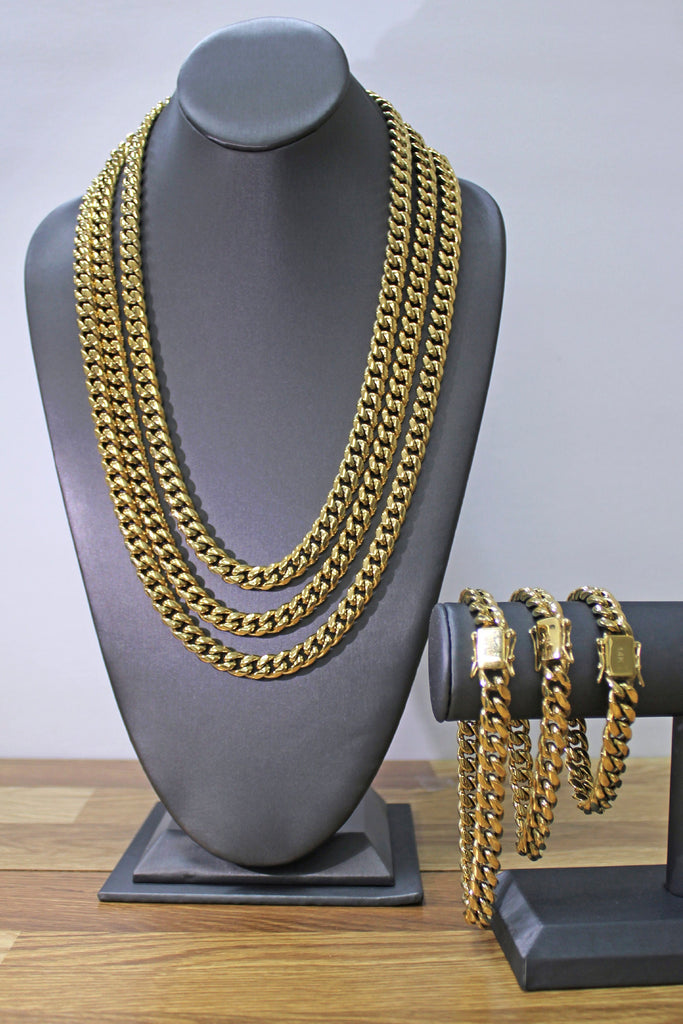 14k Gold Filled 10mm Cuban Link Chain Wholesale