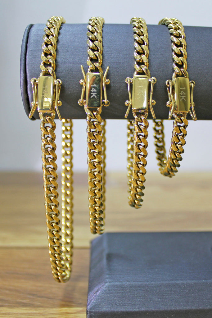 14k Gold Filled Miami Cuban Link 6mm Bracelet