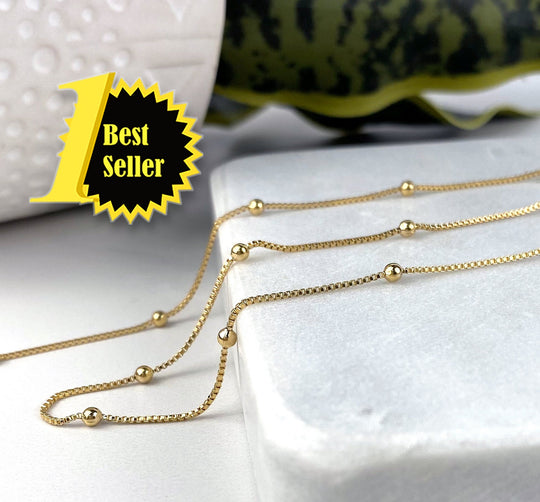 18k Gold Filled Satellite Chain