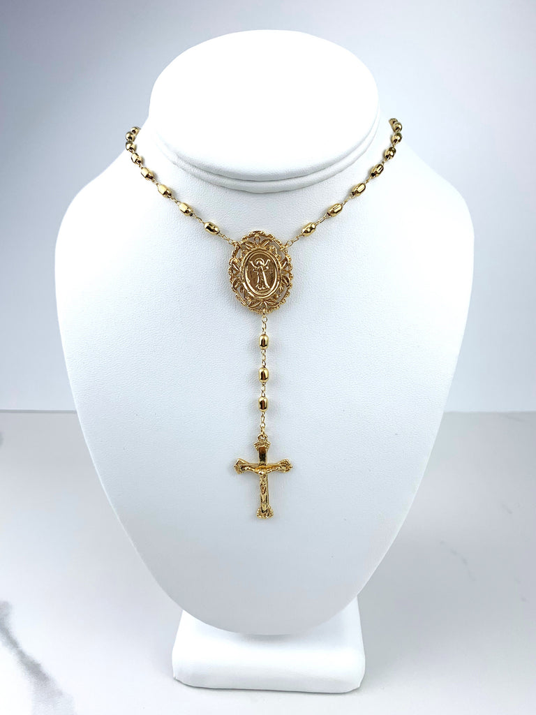 18k Gold Filled Beaded Divine Child Rosary