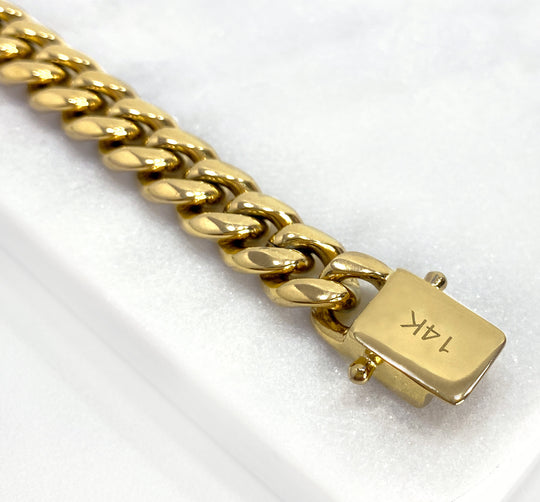14k Gold Filled 10mm Cuban Link Chain