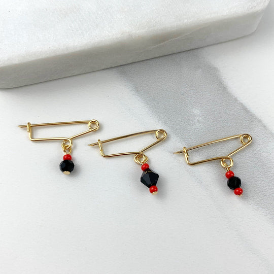 18k Gold Filled Azabache Baby Protection Jewelry